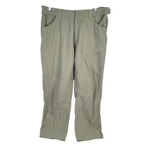 Simms Fishing Axtell Pants Mens‎ XL Beige Nylon Cargo Elastic Waist Outdoors